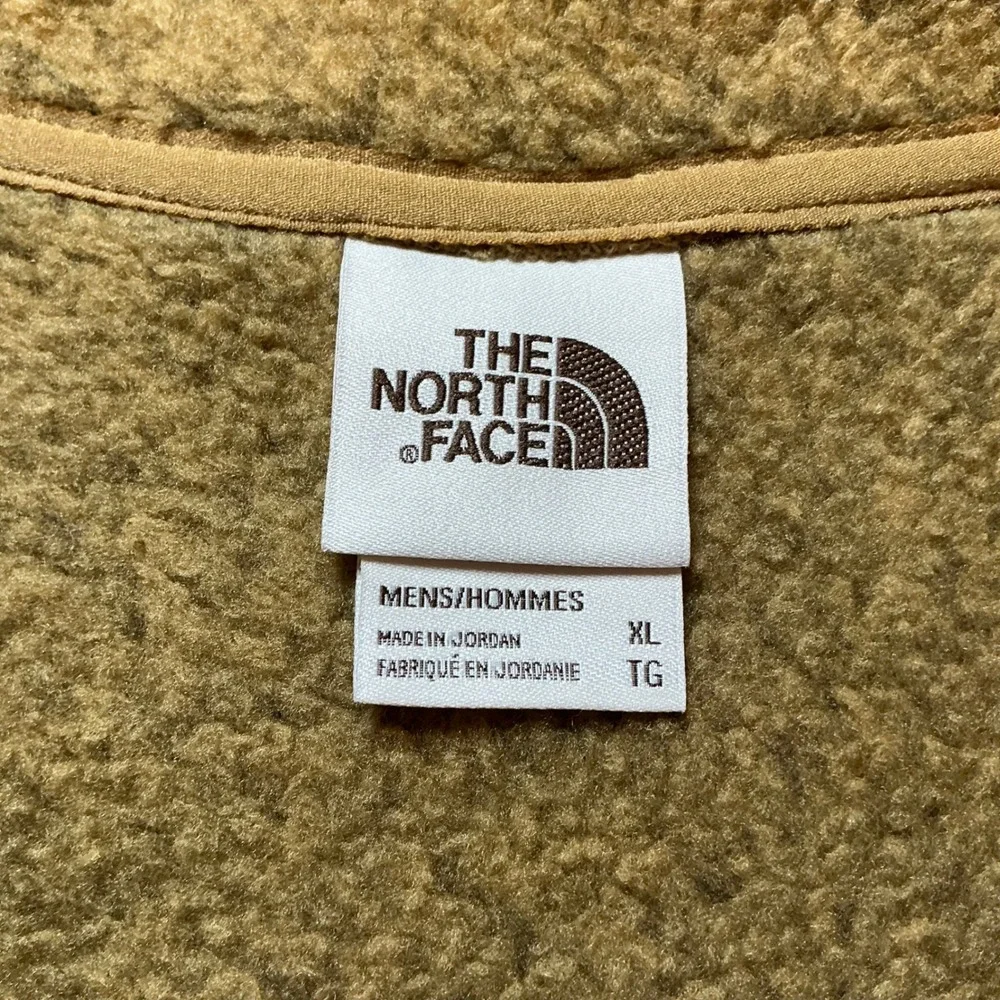 The North Face Gordon Lyons Vest Mens XL British Khaki Heather Fleece